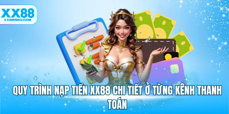 Quy trình nạp tiền XX88 chi tiết ở từng kênh thanh toán