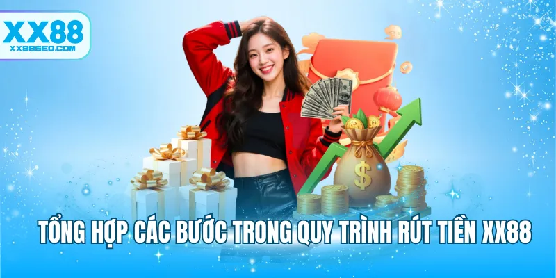 Tổng hợp các bước trong quy trình rút tiền XX88